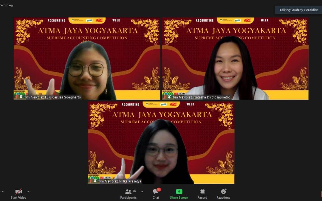 The UNPAR Accounting Competition Team Wins Second Place at ASAC 2021 UAJY