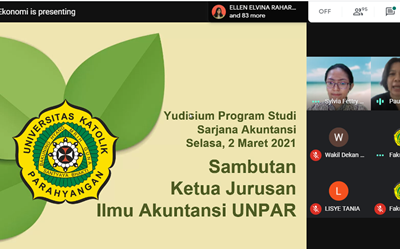 Yudisium Program Studi Sarjana Akuntansi Unpar 2021
