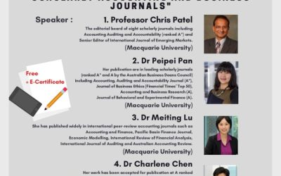 Scientific Writing Workshop: “Suggestions to Publish in Leading Scholarly Accounting and Business Journals”