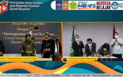 Penandatanganan MOU antara UNPAR dengan STMA Trisakti