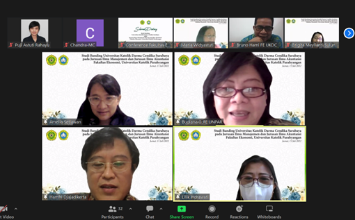 Studi Banding UNIKA Darma Cendika Surabaya Pada Jurusan Ilmu Akuntansi dan Ilmu Manajemen Fakultas Ekonomi UNPAR